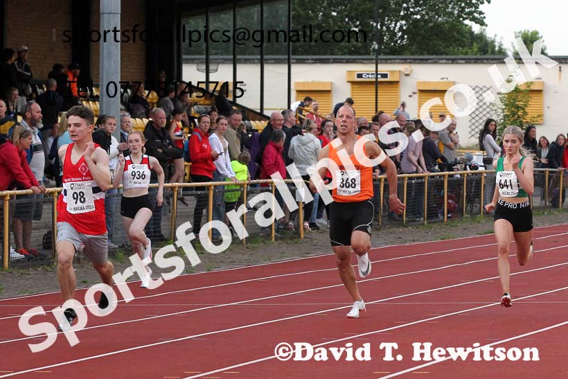 200 metres, 2021 North East Grand Prix 6, Monkton, Wednesday, August 4th. Photo: David T. Hewitson/Sports for All Pics